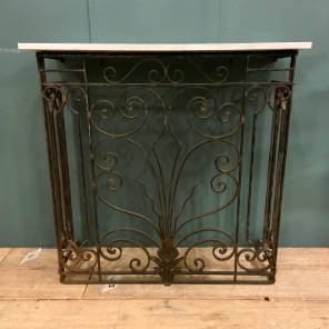 A 19th C. Pair of French Wrought Iron Consoles